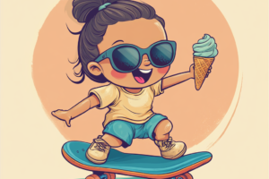 u4985494523_thick_line_art_toddler_girl_wearing_sunglasses_ri_b76dd279-9076-401b-a287-8f43c86ab7e7_1